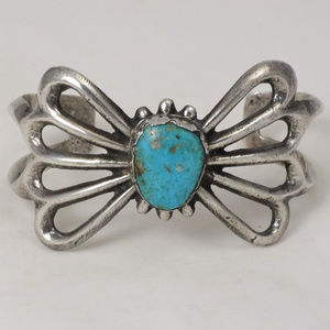 Signed 1970's Sandcast Sterling Bracelet